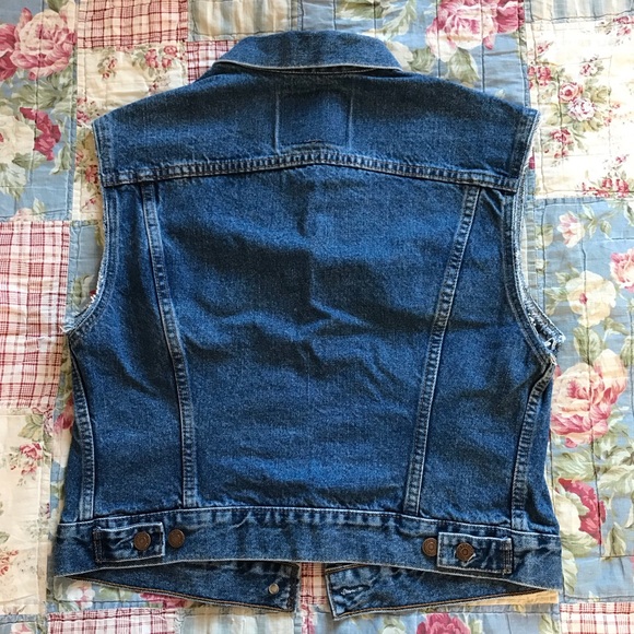 Vintage 90s Levi’s Denim Vest Medium - Picture 6 of 7